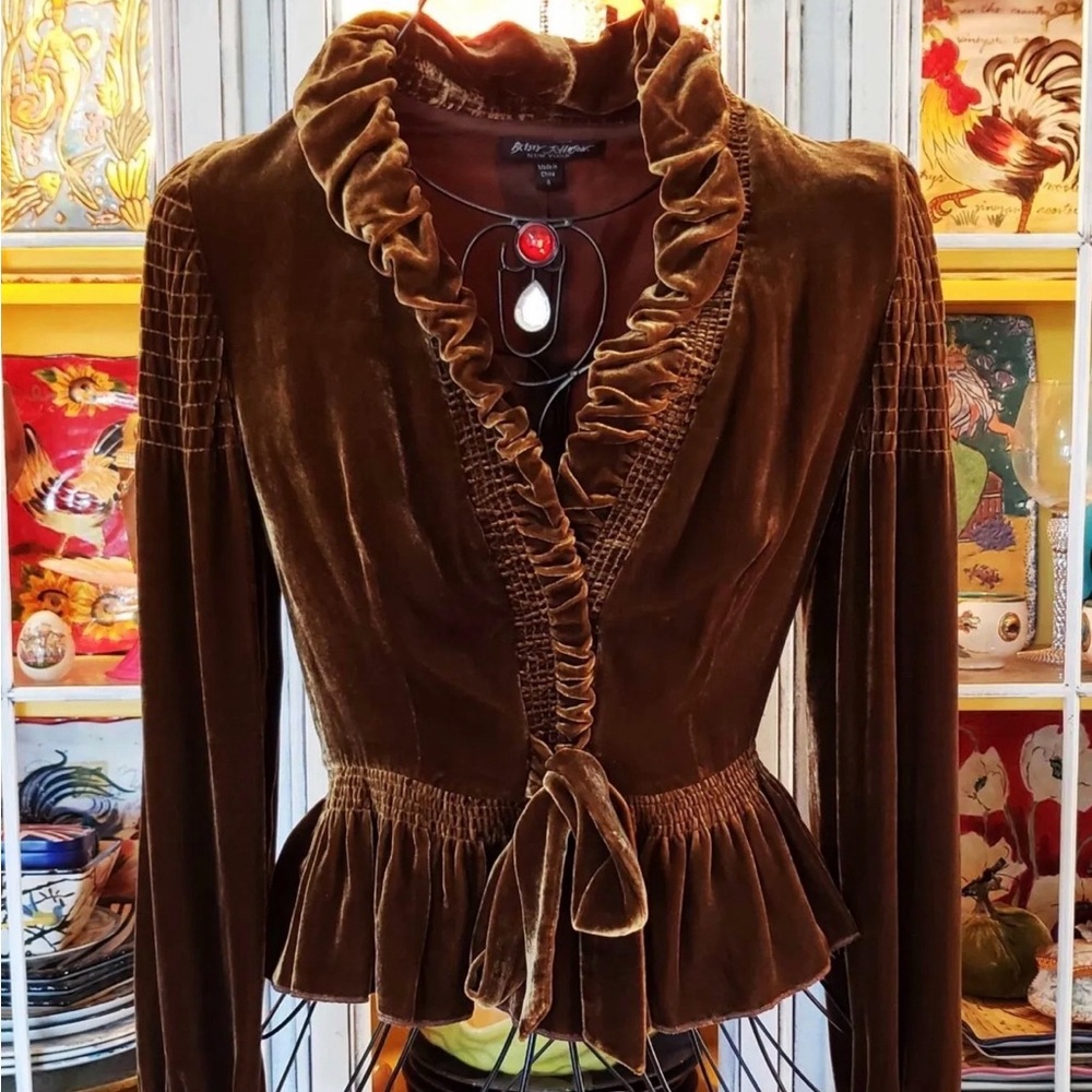 Vintage Betsey Johnson Velvet Cardigan